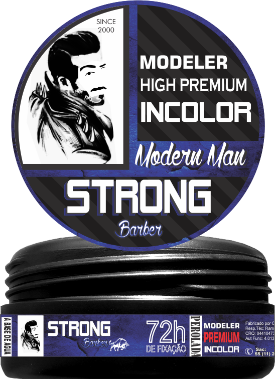 Pasta Modeladora PREMIUM Perolizada Strong Barber 150g