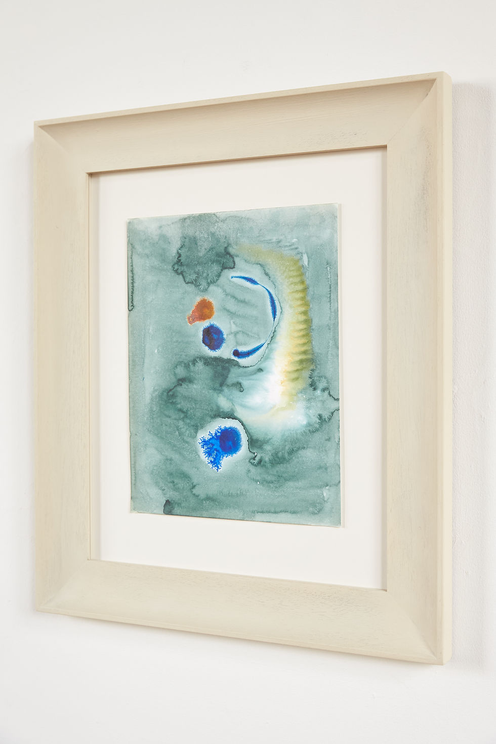 Thumbnail: An original work in watercolour and ink on paper by Alistair Grant, C1978 - 80.  Presented in a bespoke hand-painted and waxe