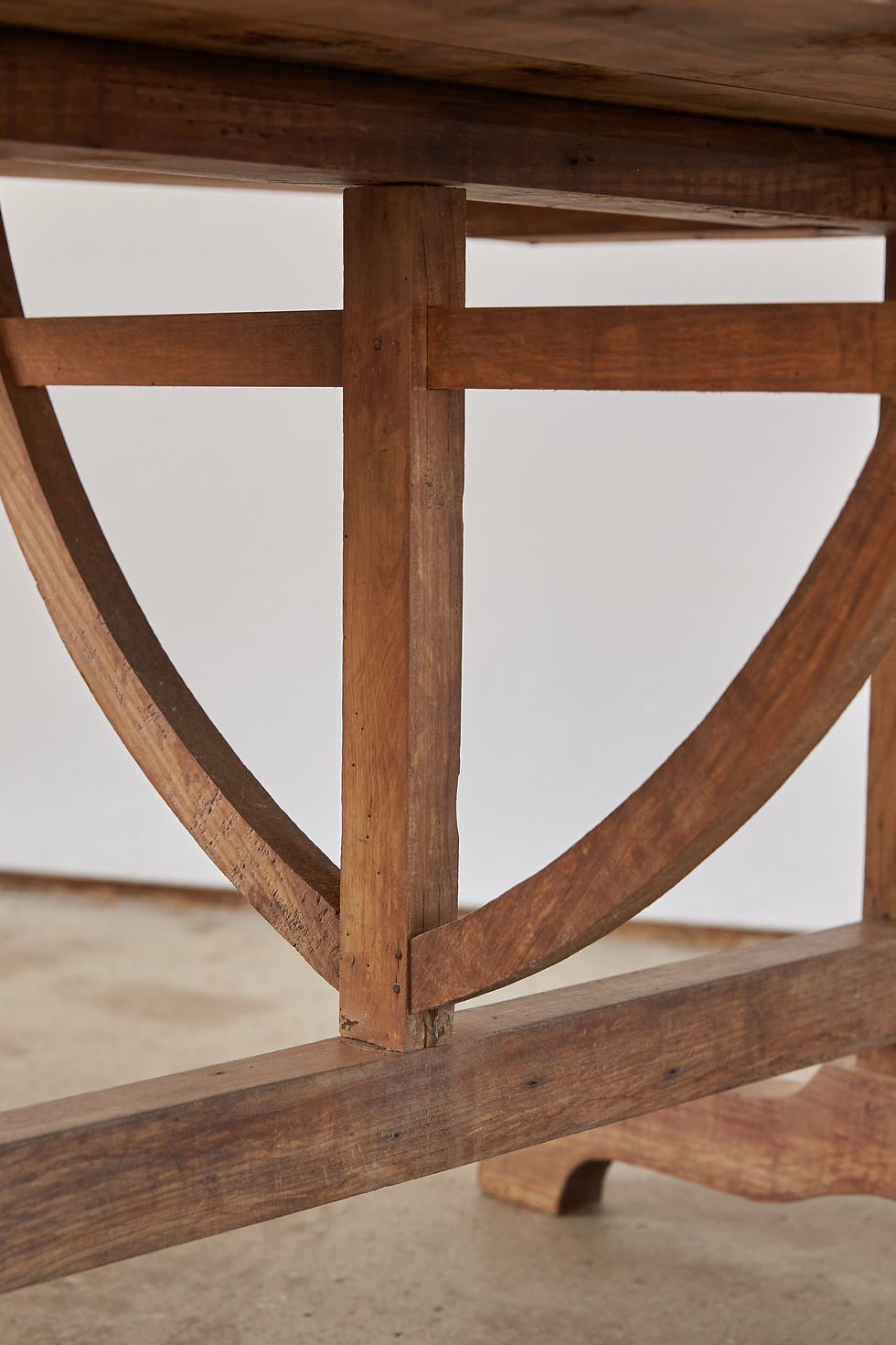 Thumbnail: 19th Century Oval Plank Top French Vendage Dining Table
