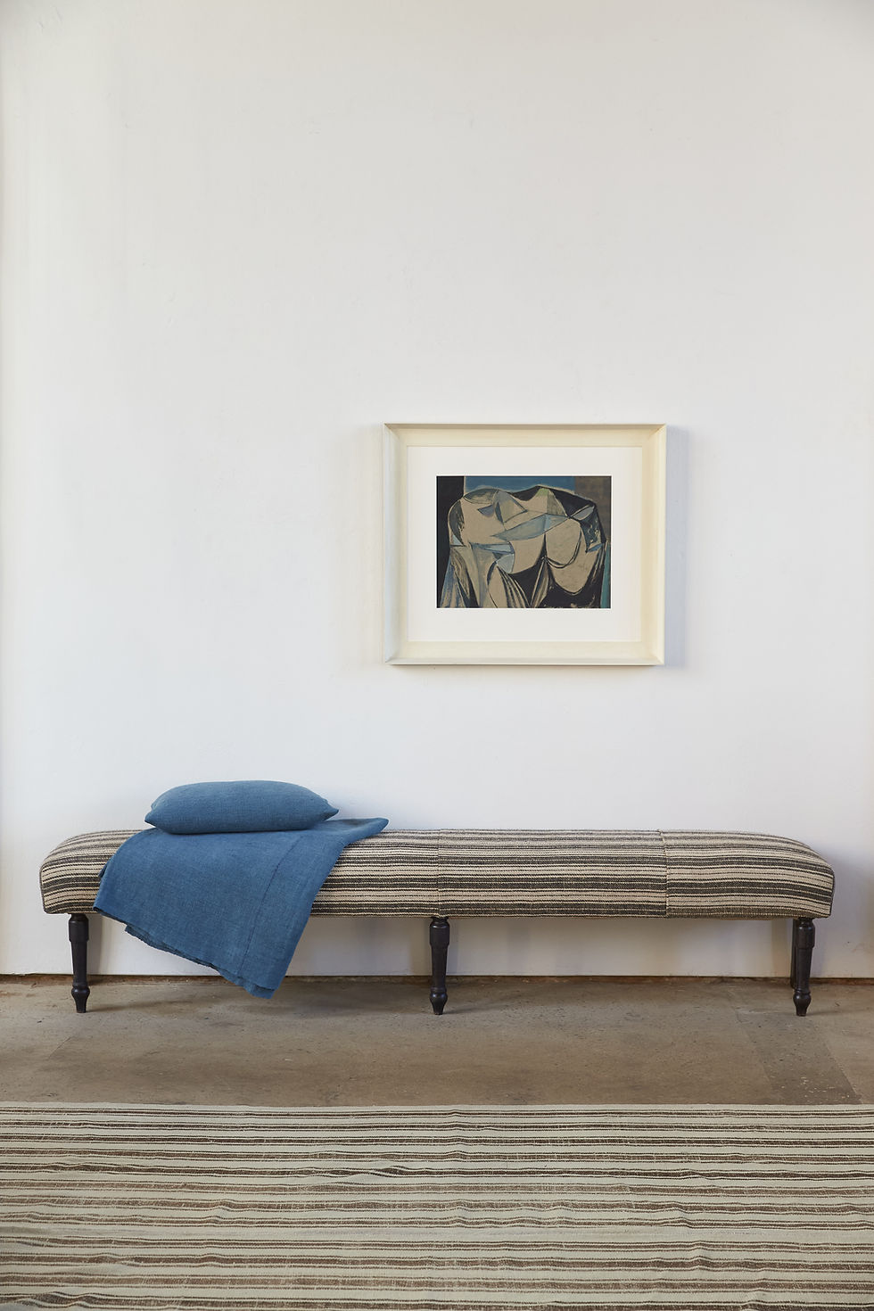 Generously Proportioned 19th Century Upholstered French Bench