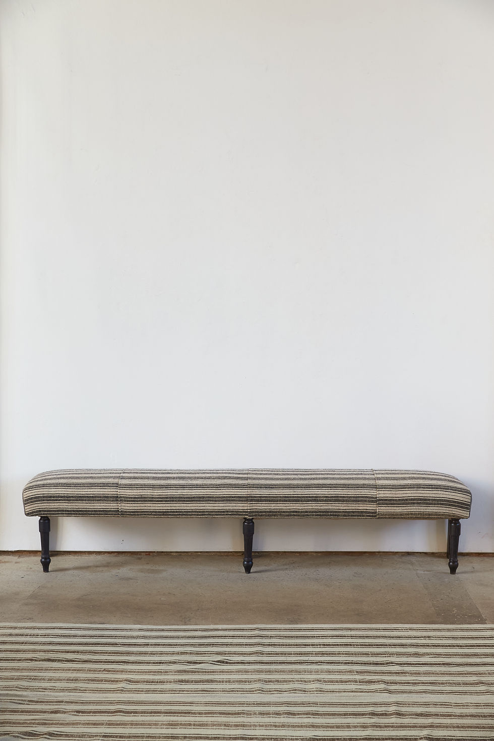 Generously Proportioned 19th Century Upholstered French Bench