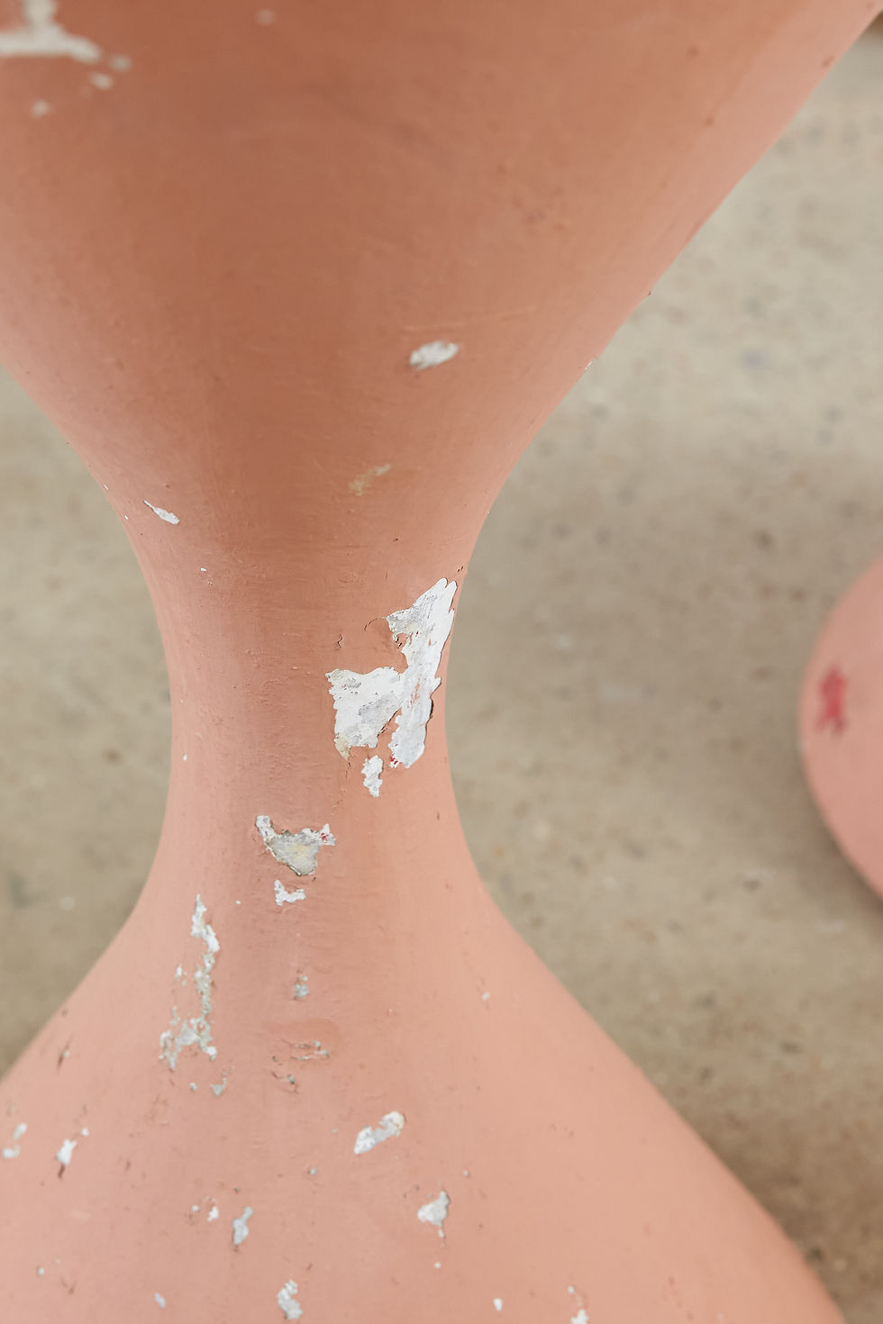 Thumbnail: A pair of Willy Guhl for Eternit 'Diablo' planters, Switzerland, C1970, with a historical terracotta-painted surface.