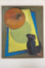 Thumbnail: A large-scale French still-life painting in acrylic on canvas by an unknown artist