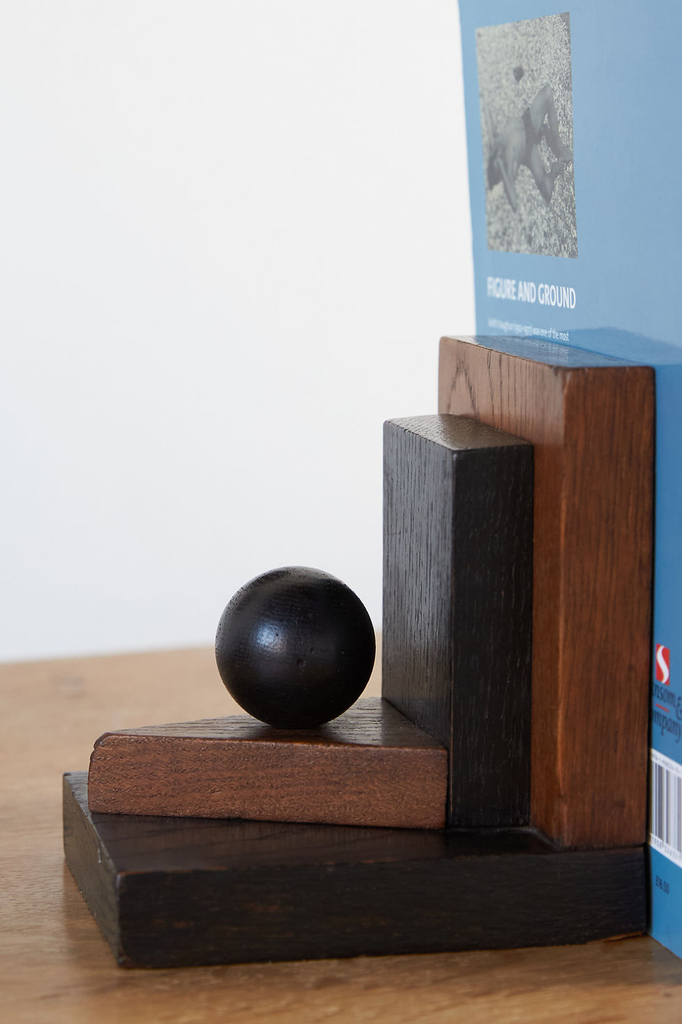 Thumbnail: Pair Of  Stained and Polished Wood Bookends, C1920-30