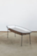 Thumbnail: Italian Glass, Cane and Metal Coffee Table, C1950