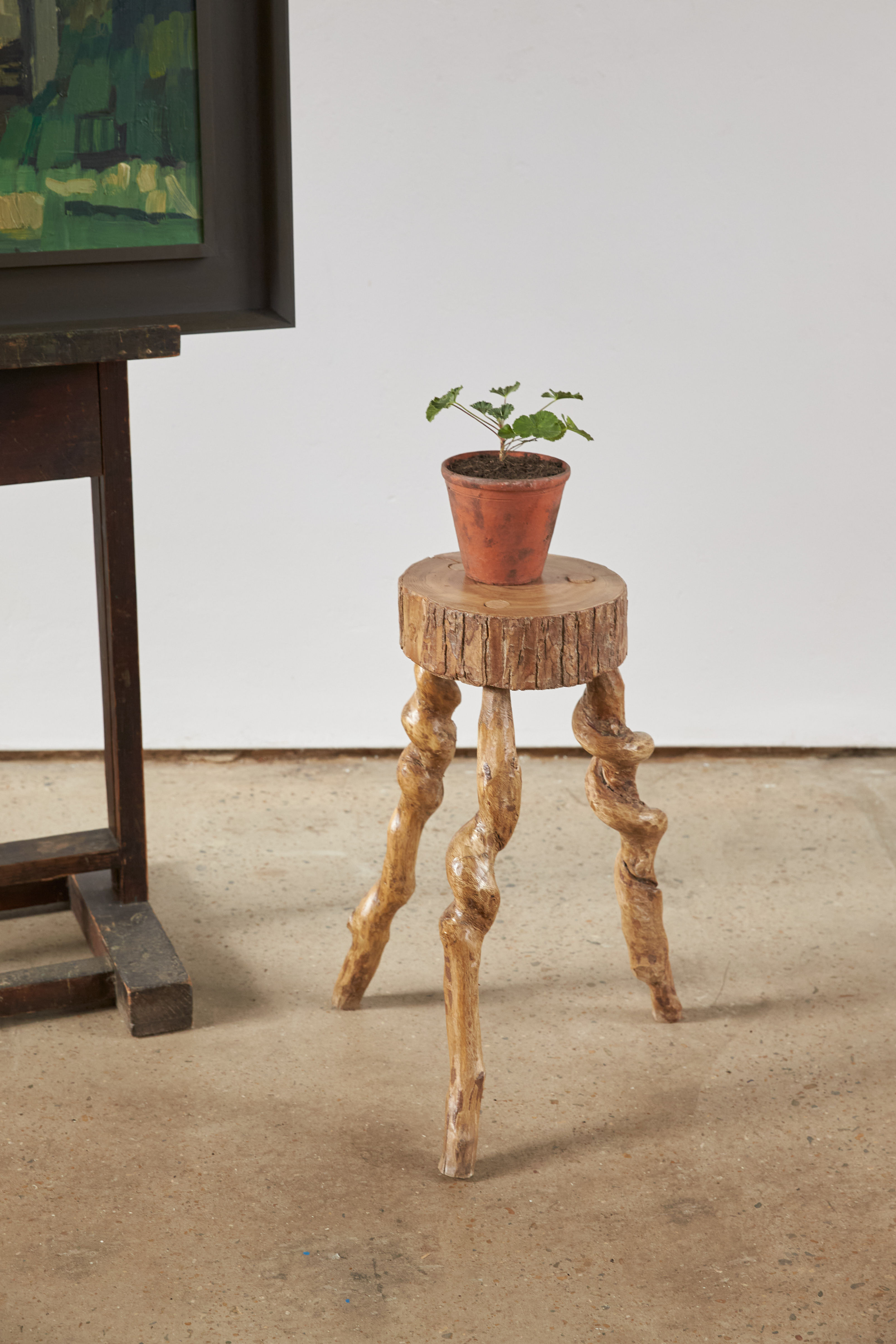 A beautifully crafted piece of French furniture fashioned from vine wood, C1950