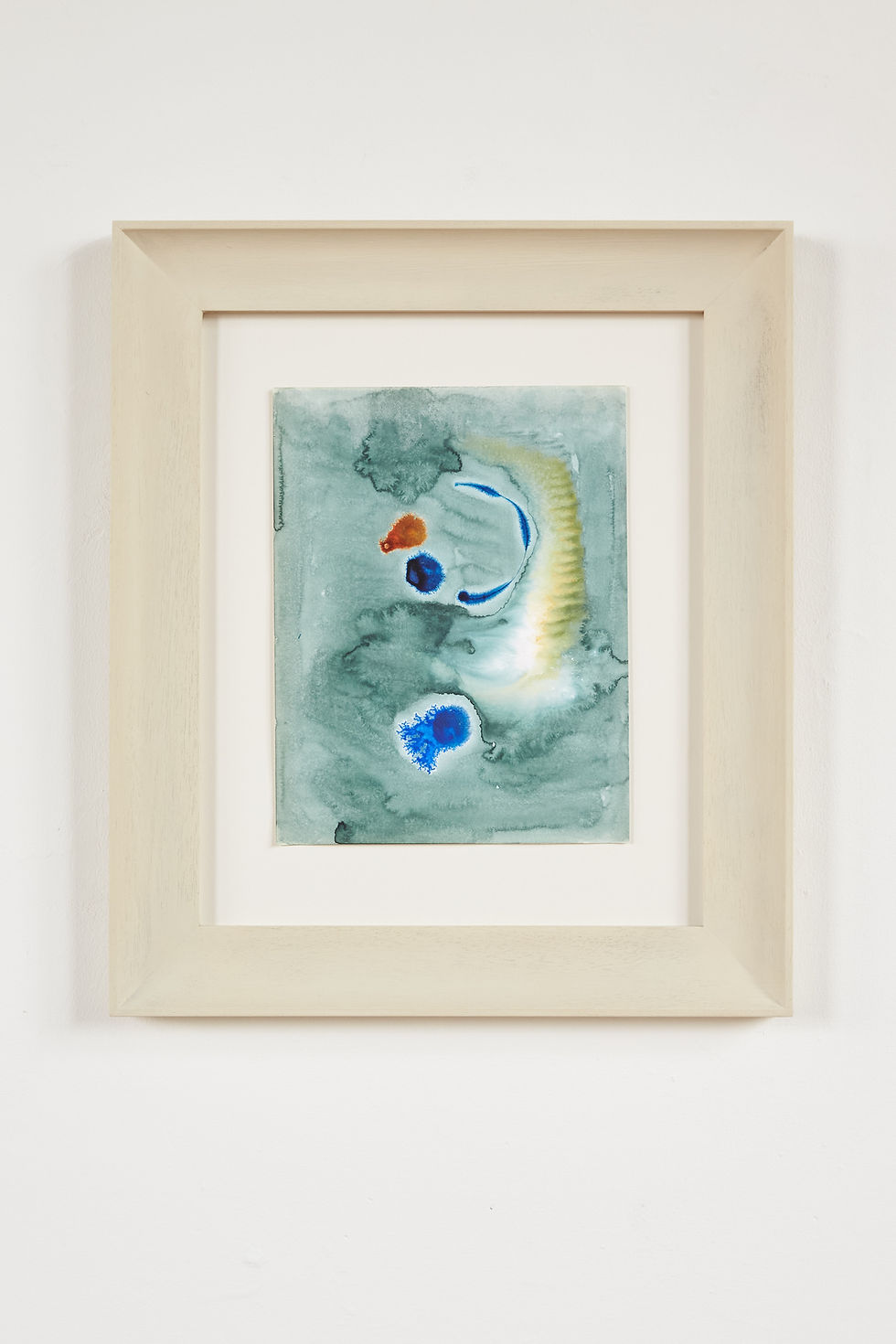 Thumbnail: An original work in watercolour and ink on paper by Alistair Grant, C1978 - 80.  Presented in a bespoke hand-painted and waxe