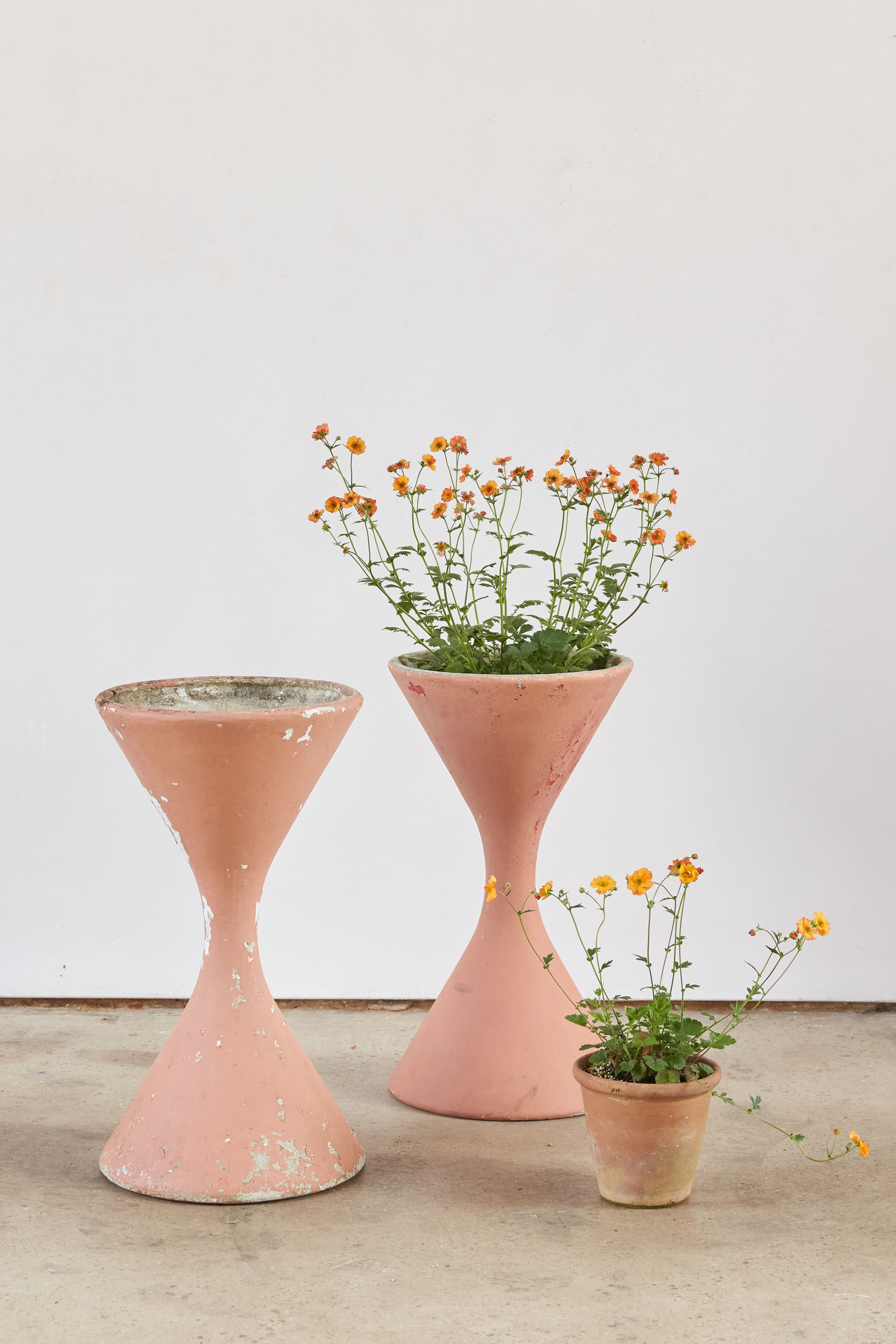 Willy Guhl for Eternit Painted 'Diablo' Planters, C1971