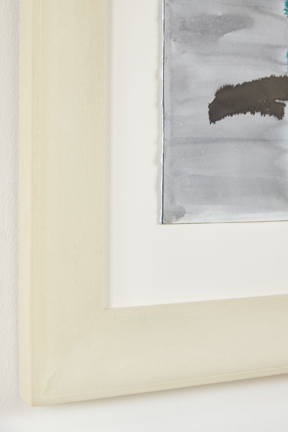 Thumbnail: An original work in watercolour and ink on paper by Alistair Grant, C1978 - 80.  Presented in a bespoke hand-painted and waxe