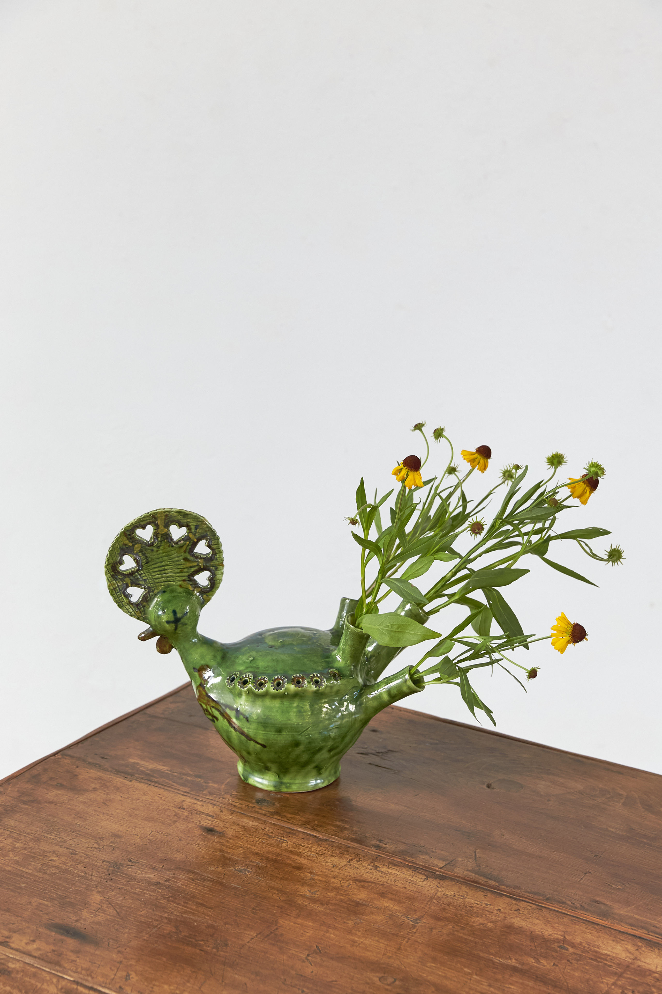 Savoyard Folk Art Cockerel Tulipière, C1960