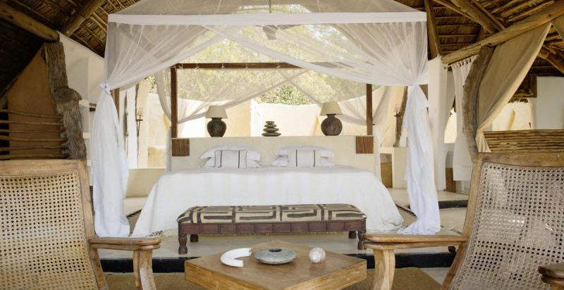 luxury guest suite at Kiba Point Private Safari House in Nyerere National Park in Tanzania with Safari Ambitions