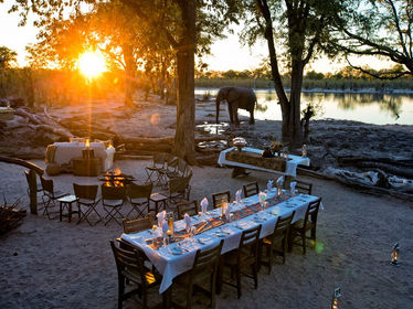 Elephant Pan Camp in Khwai Private Reserve Botswana