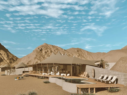 Hoanib Elephant Camp in The Skeleton Coast, Namibia