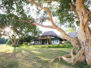 Maninghi Lodge overlooking Olifants River in Balule Game Reserve, South Africa