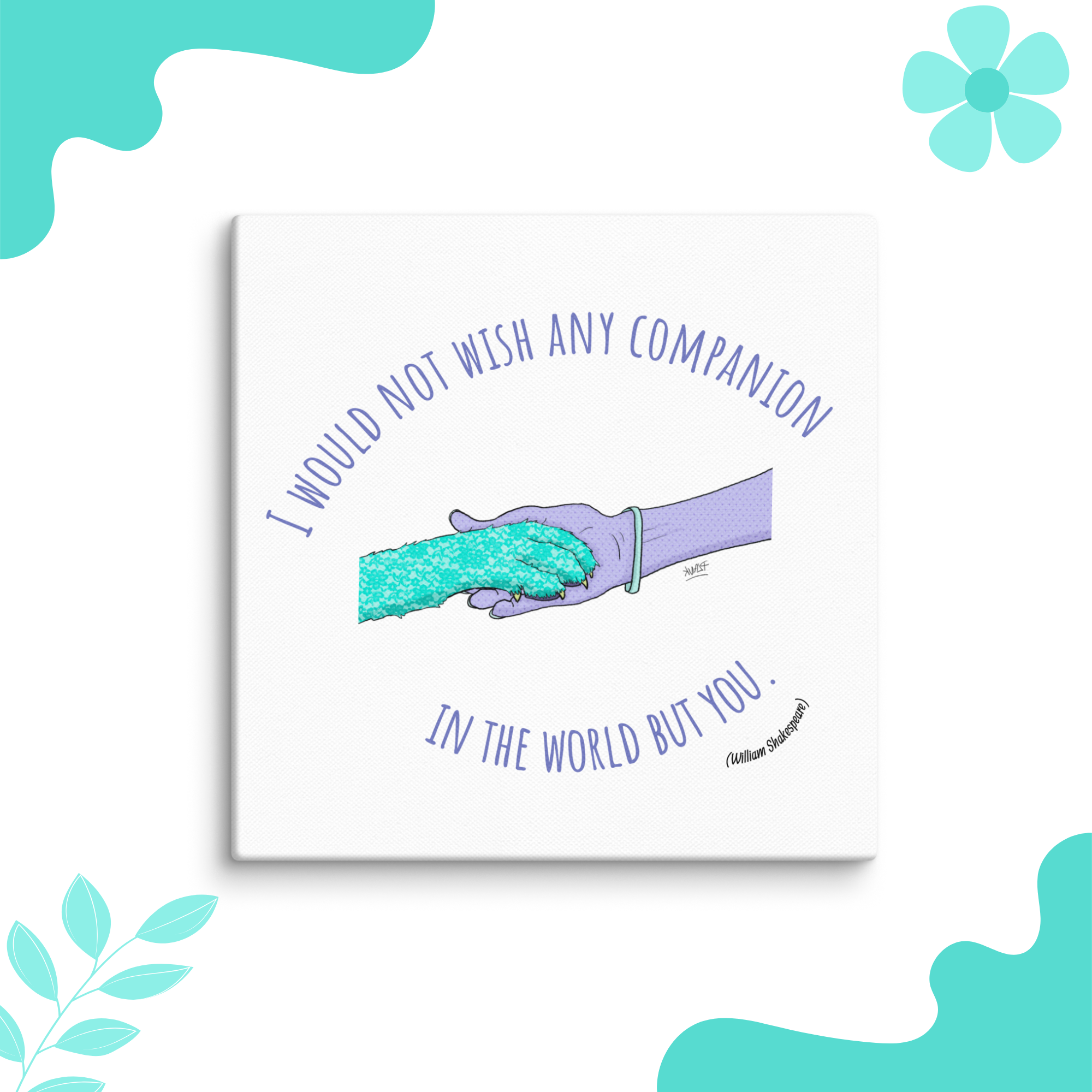 Thalamus Plank Shakespeare Collection; Canvas - I would not wish...