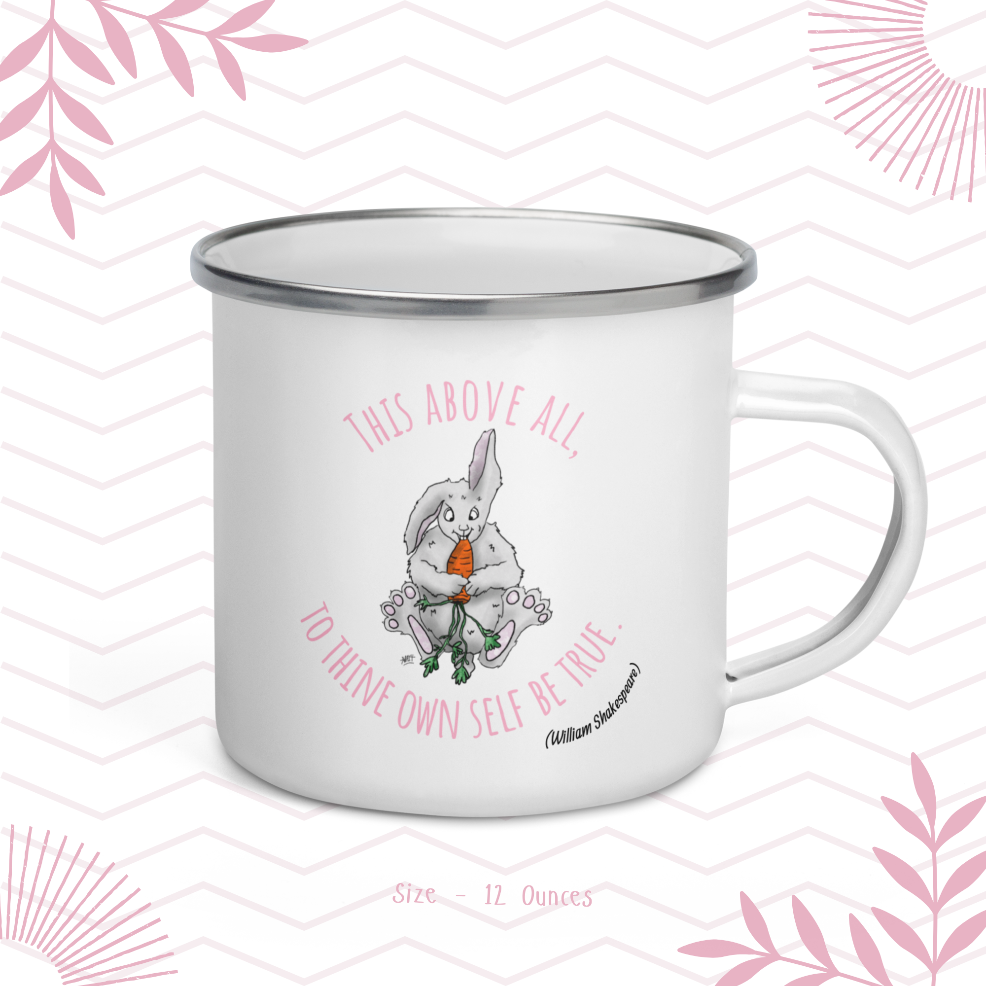 Thalamus Plank Shakespeare Collection; Enamel Mugs - This above all...