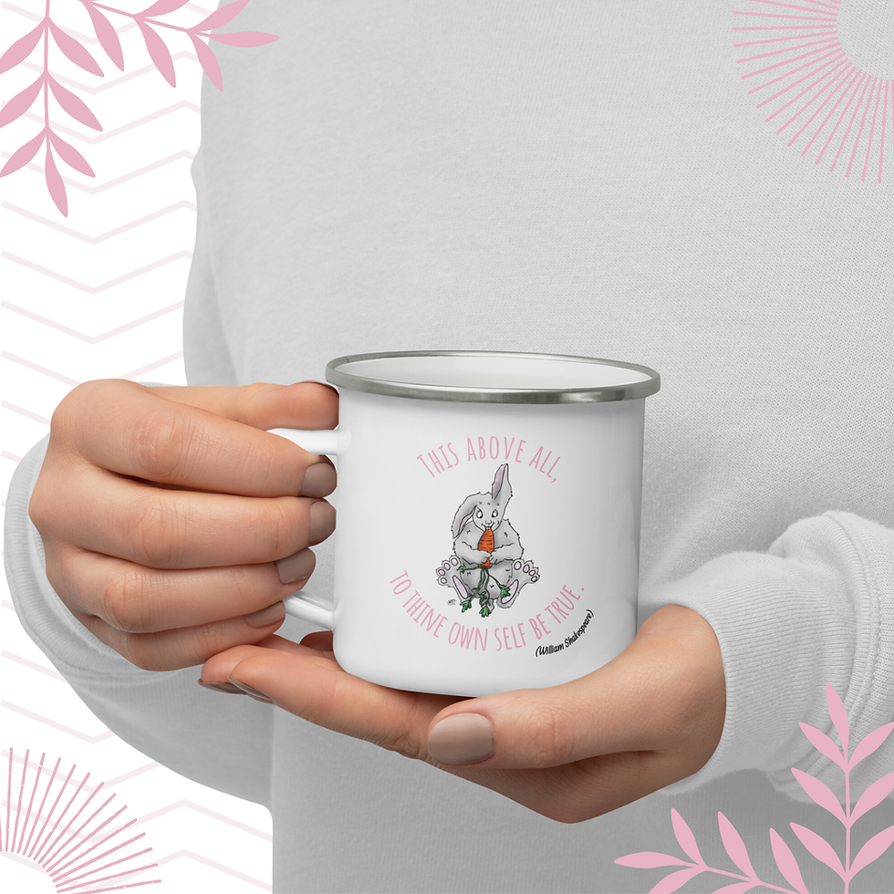Thumbnail: Thalamus Plank Shakespeare Collection; Enamel Mugs - This above all...