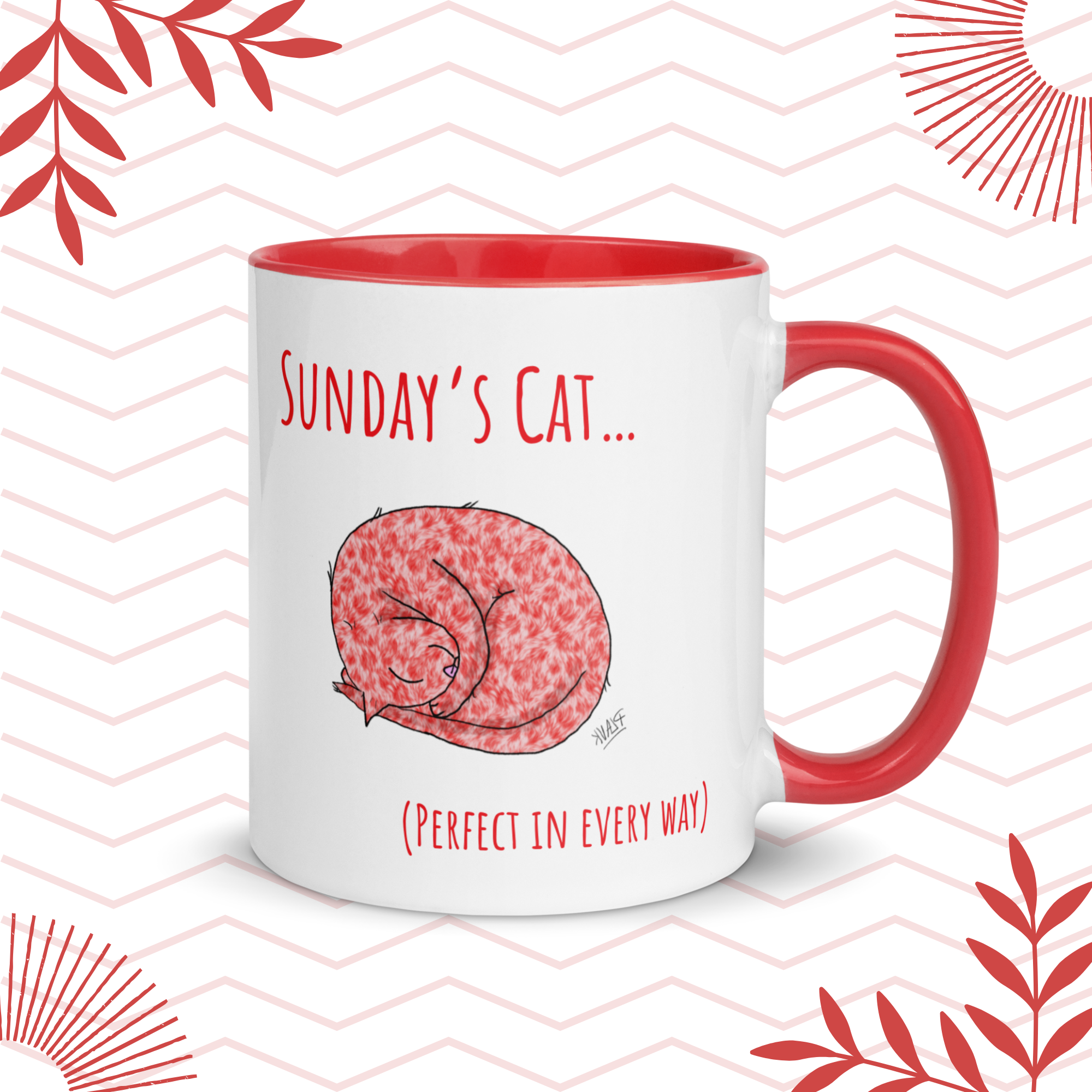Thalamus Plank Cat Collection; Mugs - Sunday's Cat