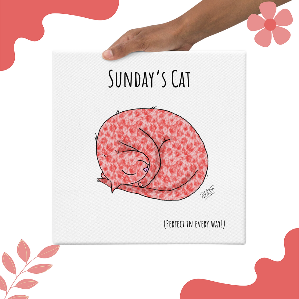 Thumbnail: Thalamus Plank Cat Collection; Canvas - Sunday's Cat