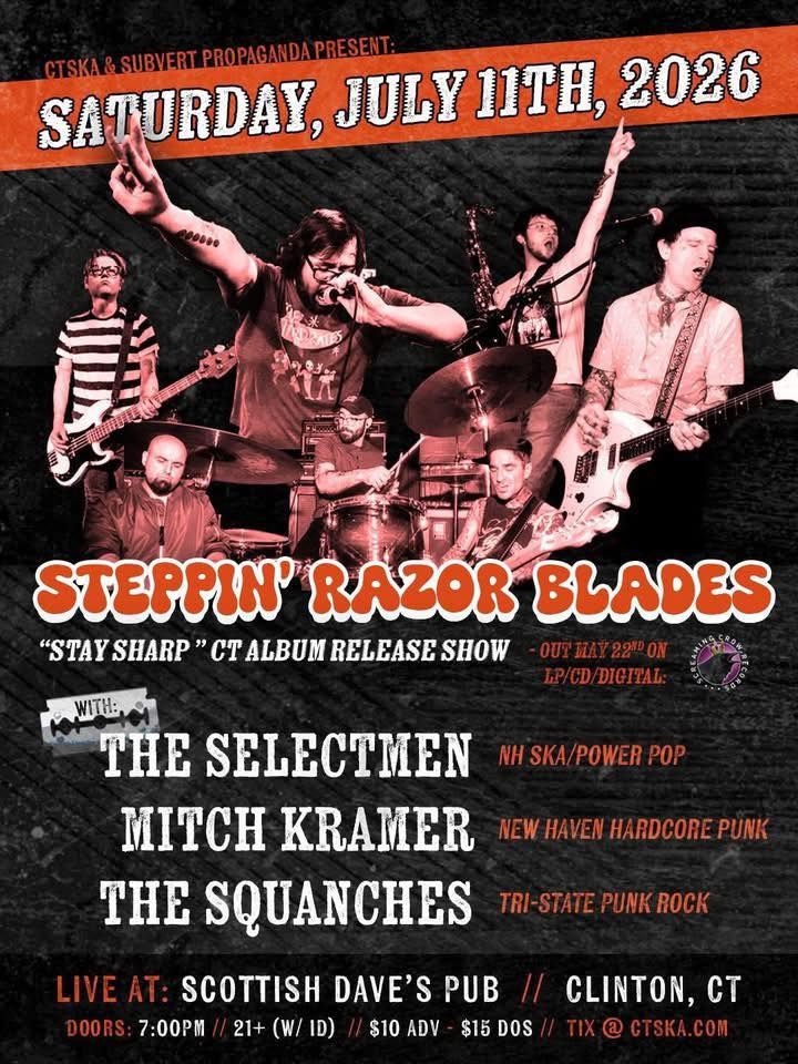 Steppin' Razor Blades "Stay Sharp" CT album release show