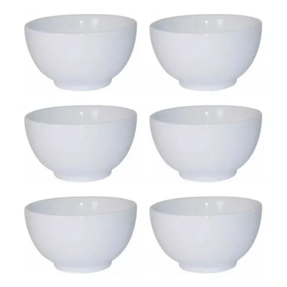 Miniatura: Kit 6 Tigelas Cerâmica 500ml Cereais Sopas Caldos Colorida