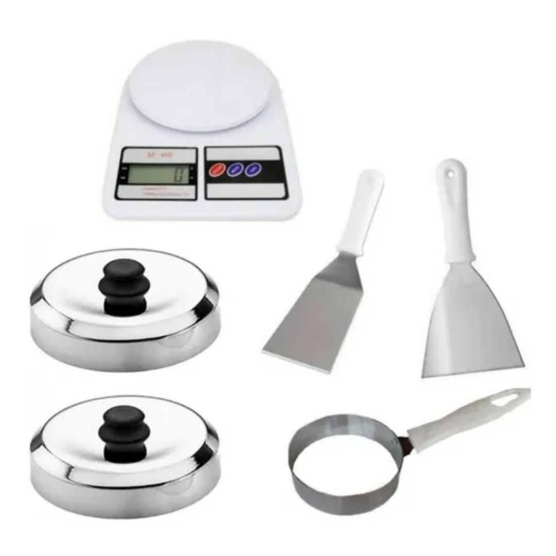 Kit 1 Modelador Ovos 2 Abafador Kit Espátulas Balança
