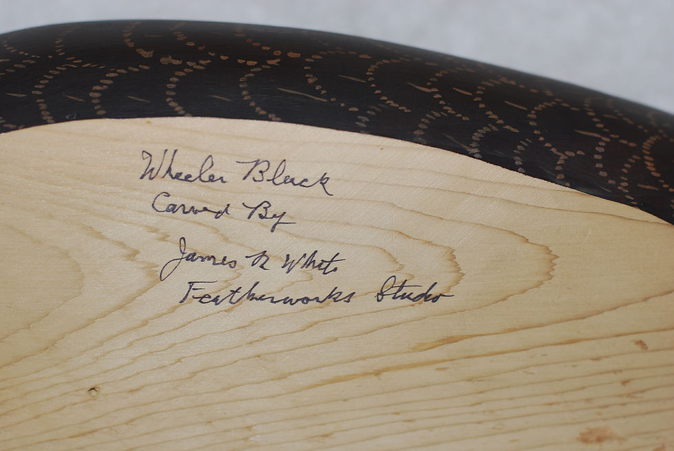 Thumbnail: ***SOLD - THANK YOU - Wheeler Black Duck by James White of Featherworks Studio