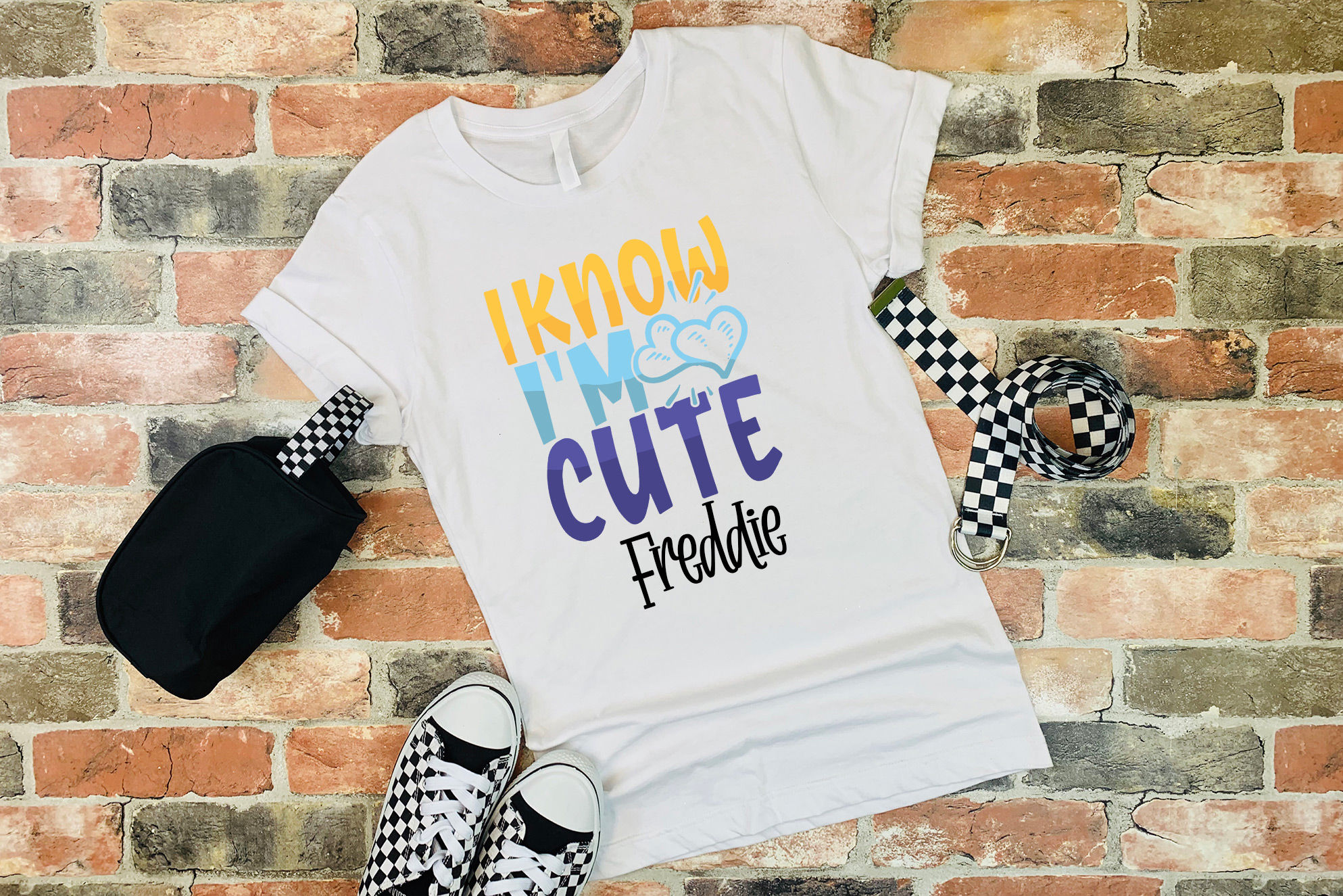 Personalised Boys T-Shirt - I Know I Am Cute Name
