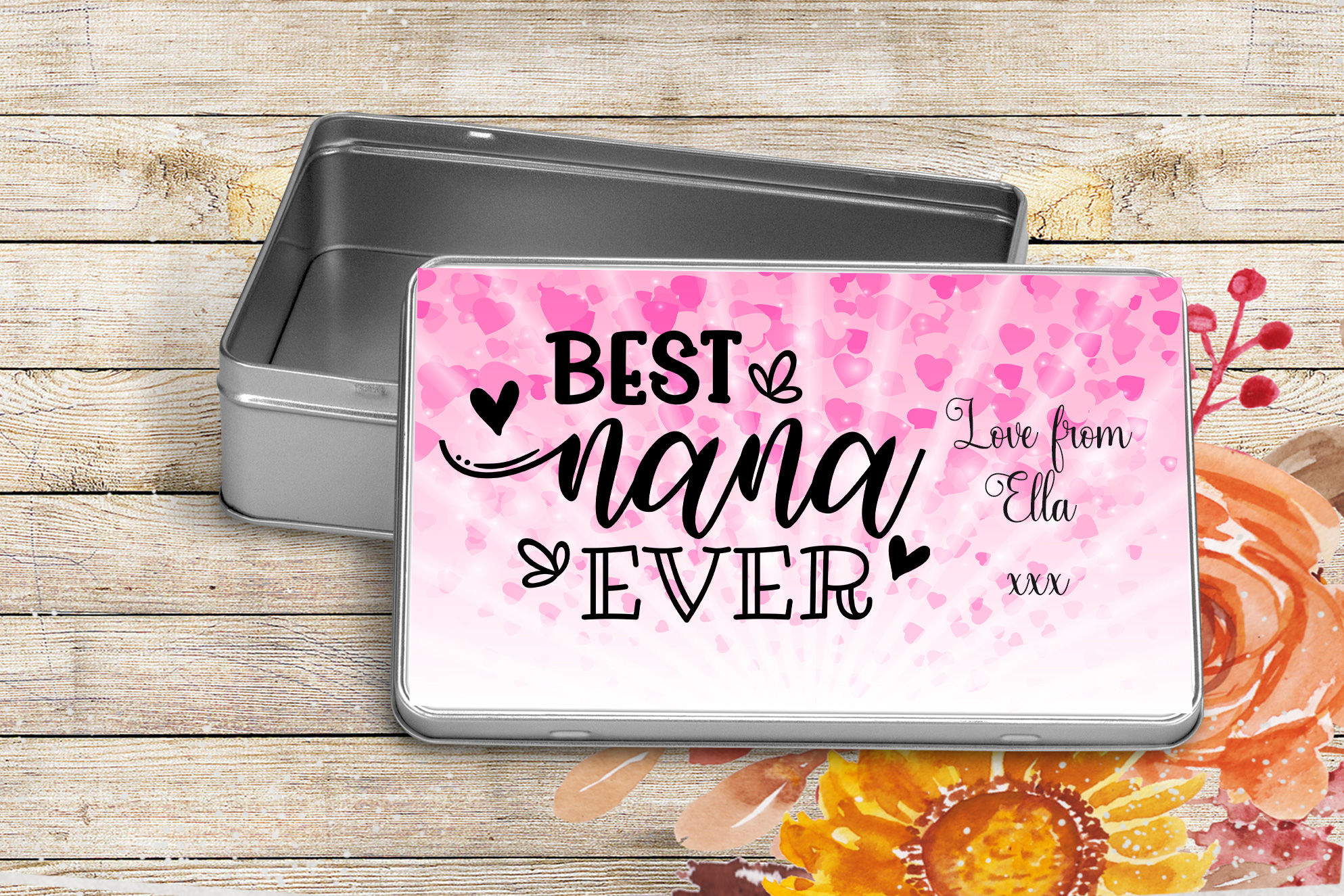 Personalised Treat Tin - Best Nana Ever
