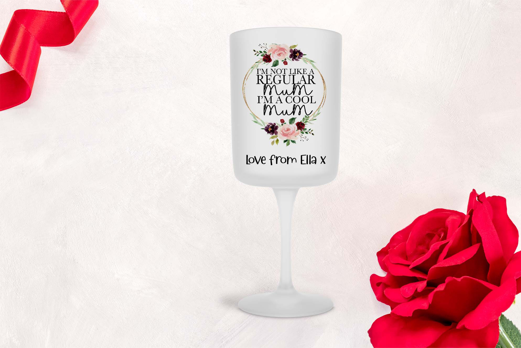 Personalised Wine Glass - I'm A Cool Mum