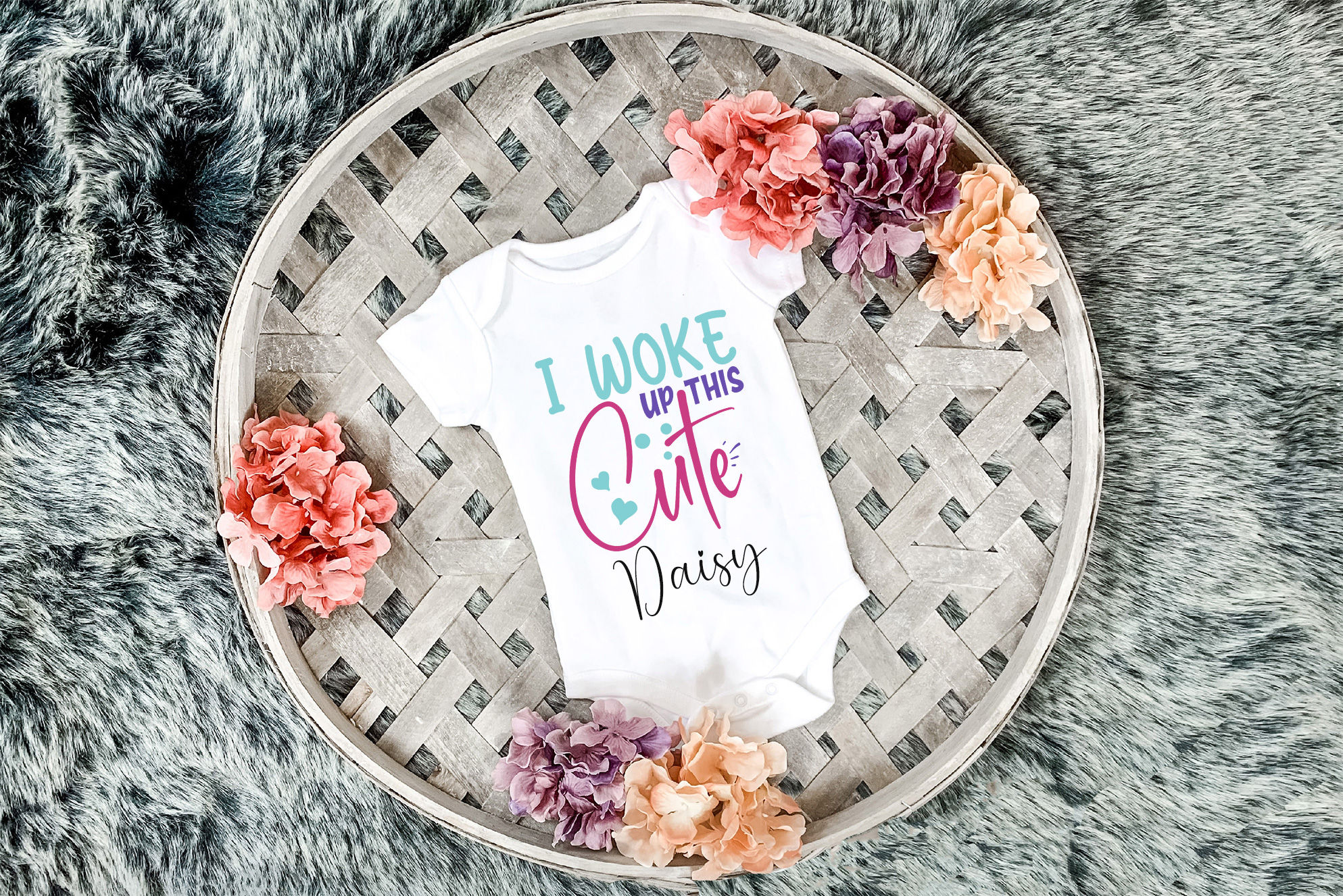 Personalised Baby Vest - I Woke Up This Cute Name