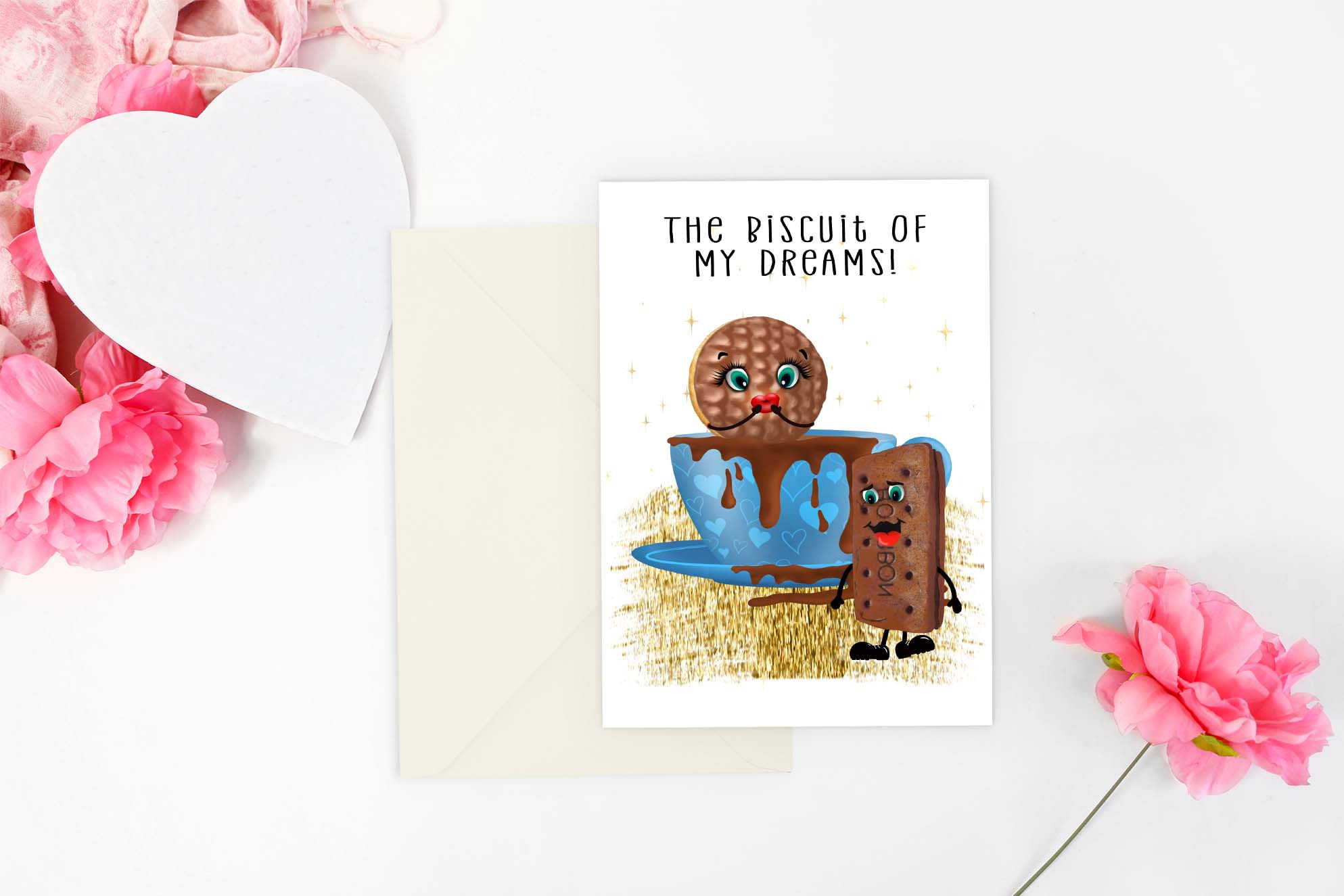 Personalised Card Biscuits In Love Biscuit Of My Dreams