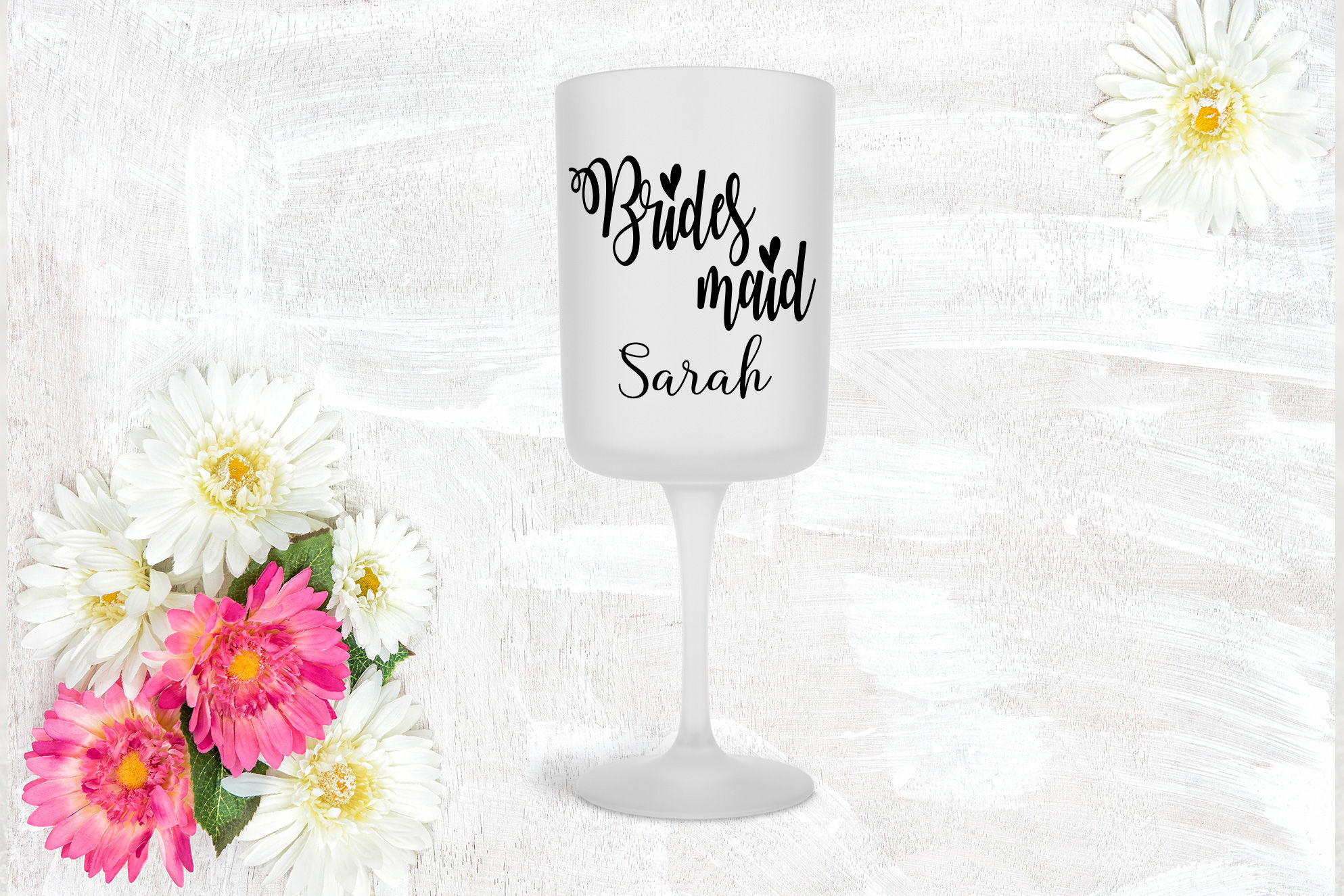 Personalised Wine Glass - Bridesmaid Name