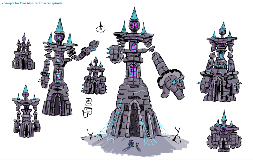 Time monster rough concepts