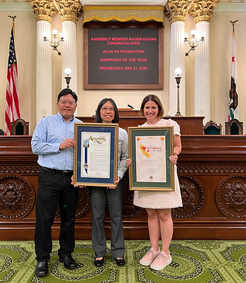 Chih-Ching Hu, Xiaofang Chen, Assemblymember Rebecca Bauer-Kahan