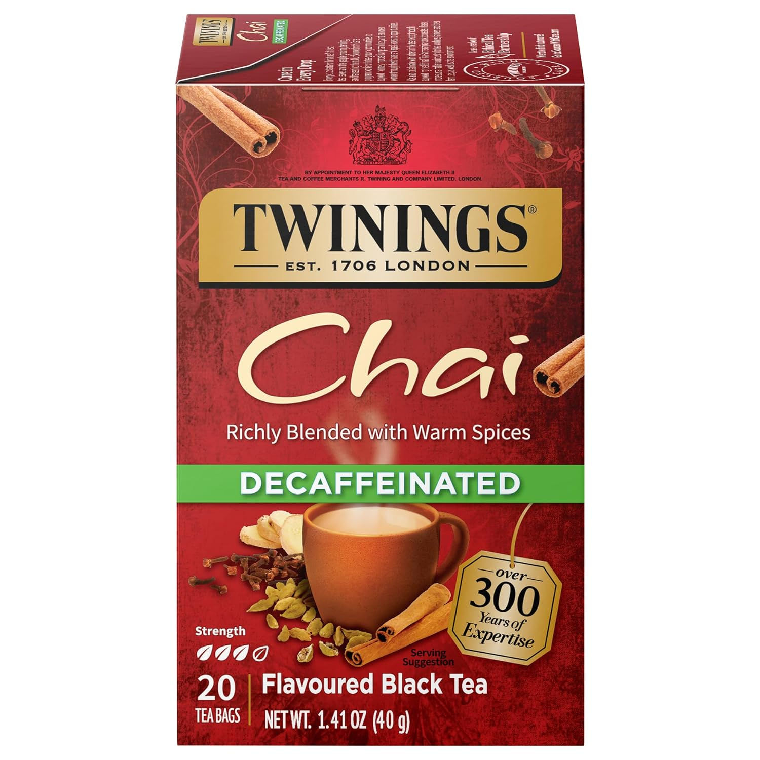 -Gingerbread Joy Black Tea, 20 Count (Pack of 6),6900 Star Points