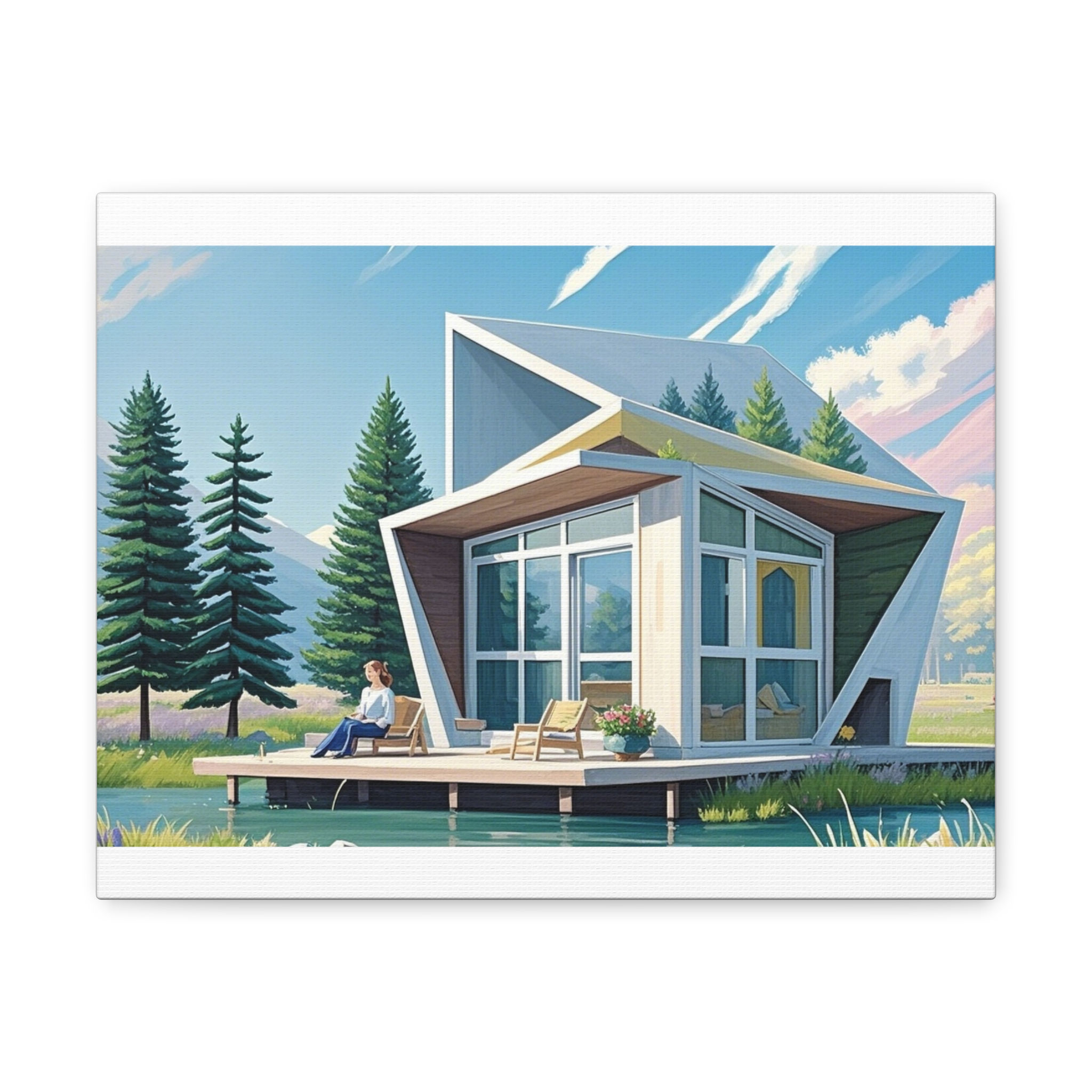  "Reflections of Serenity" Art Piece Inspired by Pablo Picasso & Claude Monet 