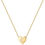 Thumbnail: - Initial Heart Necklace for Girls Women, Dainty Cubic 8900 Star Points