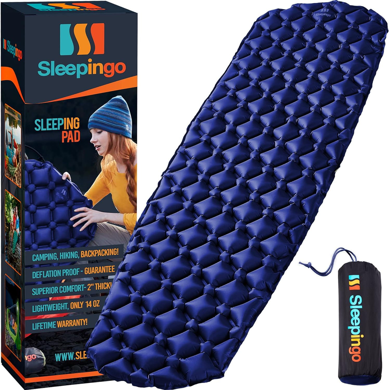 -Sleeping Pad for Camping - Ultralight  Backpacking, 8900 Star Points