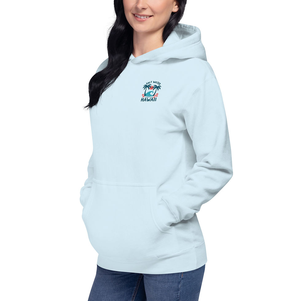 Thumbnail: Unisex Hoodie Salt Water Hawii