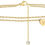 Thumbnail: -Heart Initial Ankle Bracelets for Women, 14K Gold 5900 Star Points