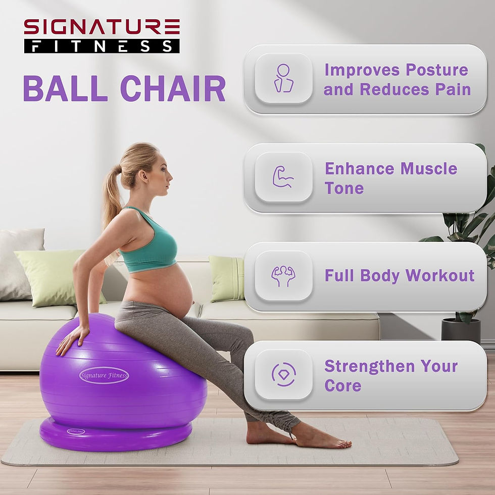 Thumbnail: Anti-Burst and Slip Resistant Exercise Ball Yoga Ball Fitness Ball Birthing Bal