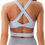 Thumbnail: -Sports Bras  Criss-Cross Back Padded Workout Tank Tops 6900 Star Points