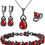 Thumbnail: - Women Jewelry Set Platinum  Necklace, Bracelet 9900 Star Points