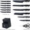 Thumbnail: -Knife Sets for Kitchen with Block, 15 Pcs  19900 Star Points