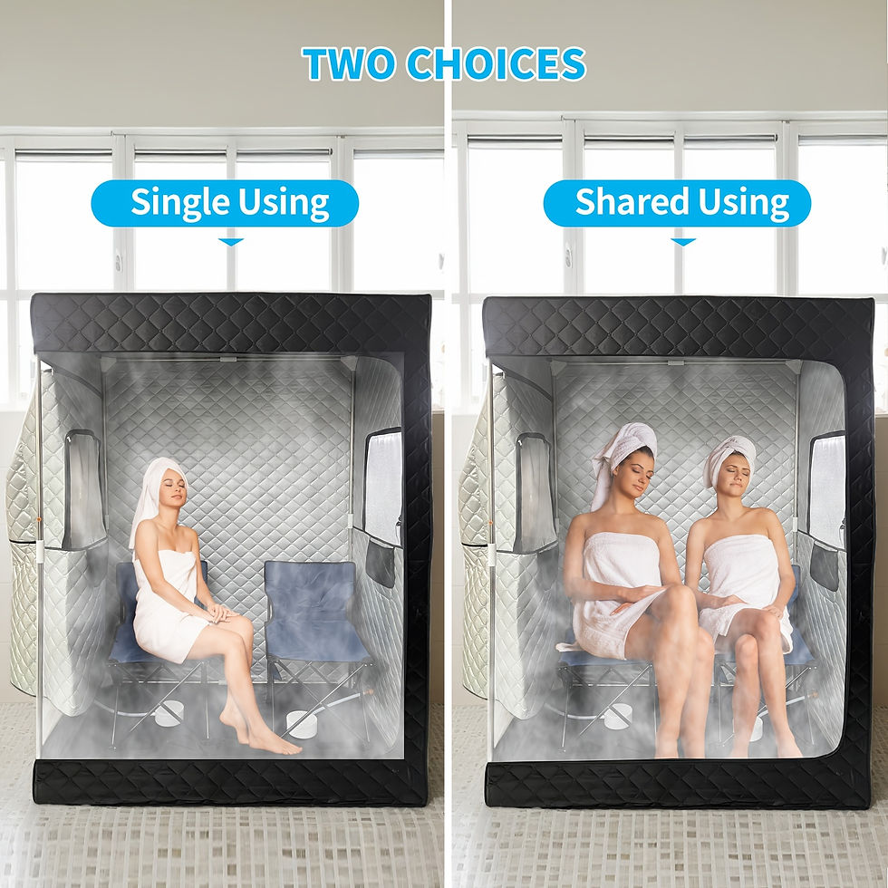 Thumbnail: Two Person Steam Sauna Tent, Portable Steam Sauna With Remote Control, Two-way 