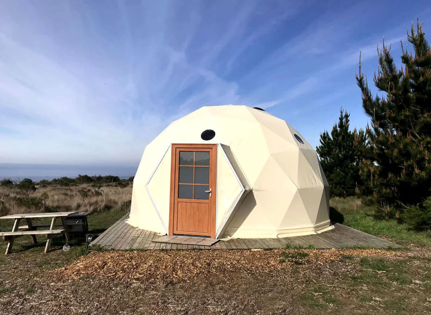 Premium geodesic dome kit for retreats  ADU  glamping  guest House yoga studio 