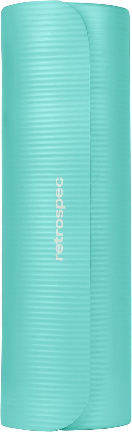 Thumbnail: Retrospec Solana Yoga Mat 1/2" Thick w/Nylon Strap for Men & Women - Non Slip E