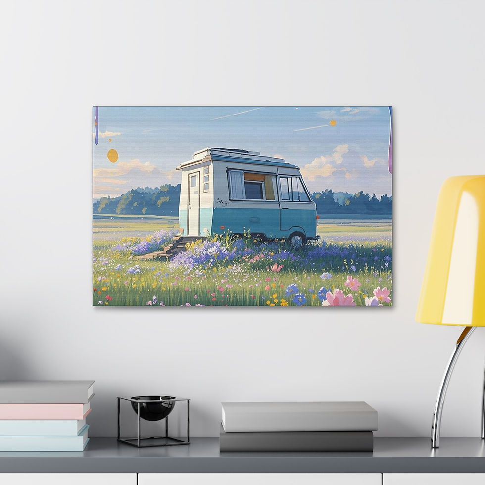 Thumbnail: "Freedom on Four Wheels" Master Piece Inspired by famous artist Claude Monet