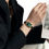 Thumbnail: - Women's Wrist Watch: Green Malachite Dial, 43900 Star Points